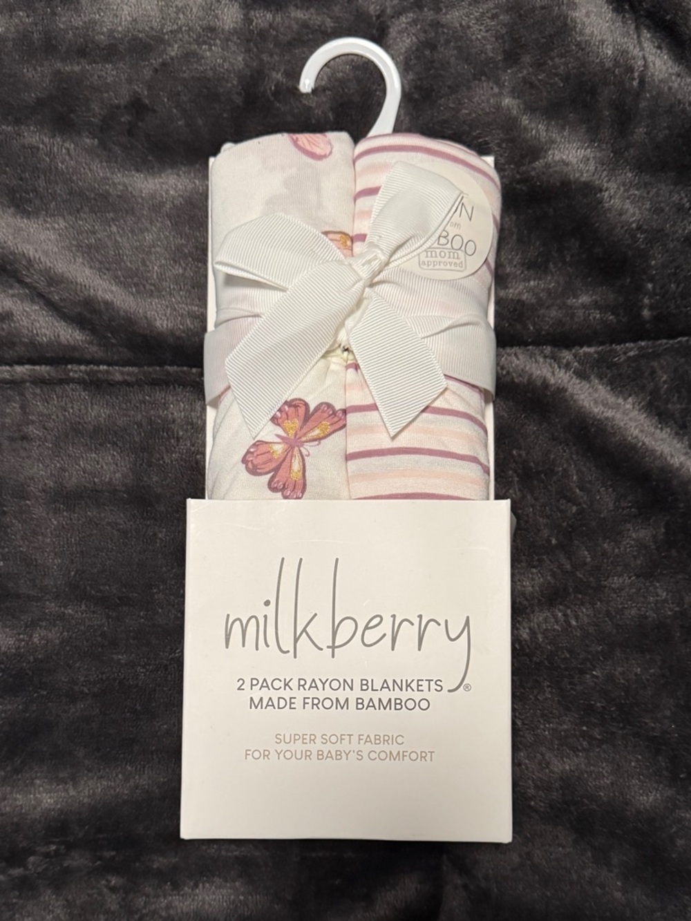 Milkberry Rayon Bamboo 2-Pack Swaddle Blankets